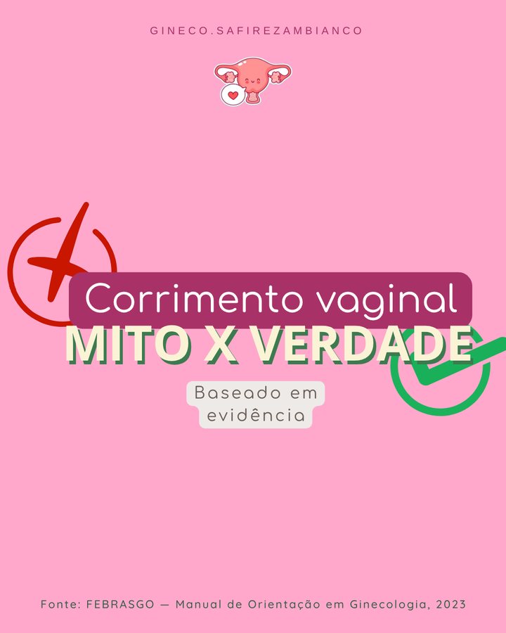 Publicação: corrimento vaginal, mito e verdade
